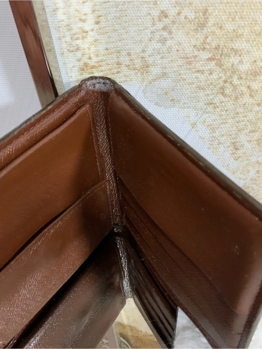 EUC Louis Vuitton Monogram Canvas Wallet in Brown and Gold